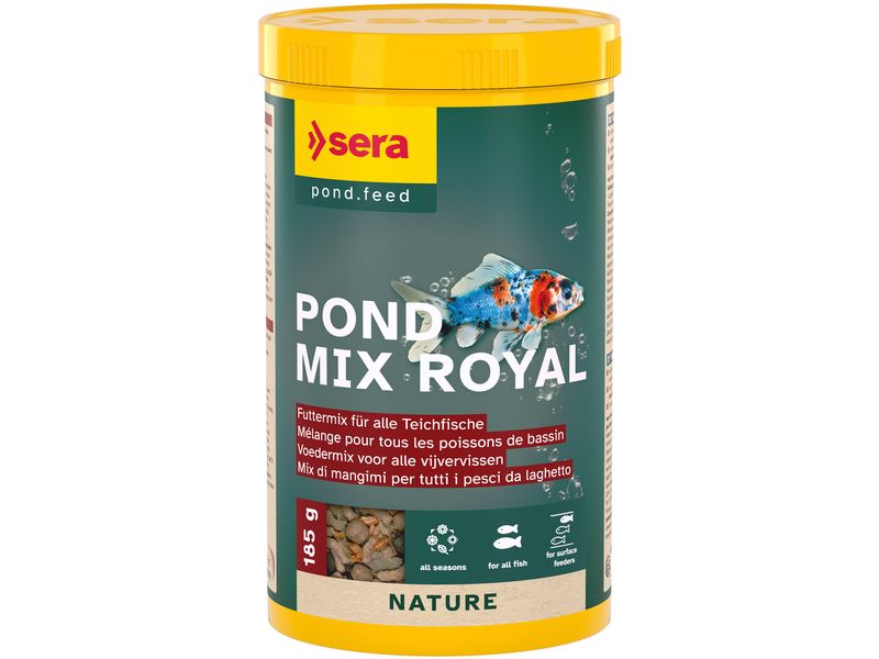 sera Teichfutter Pond Mix Royal Nature, 1000 ml, 185g Natürliches Futter für den gemischten Teichbesatz