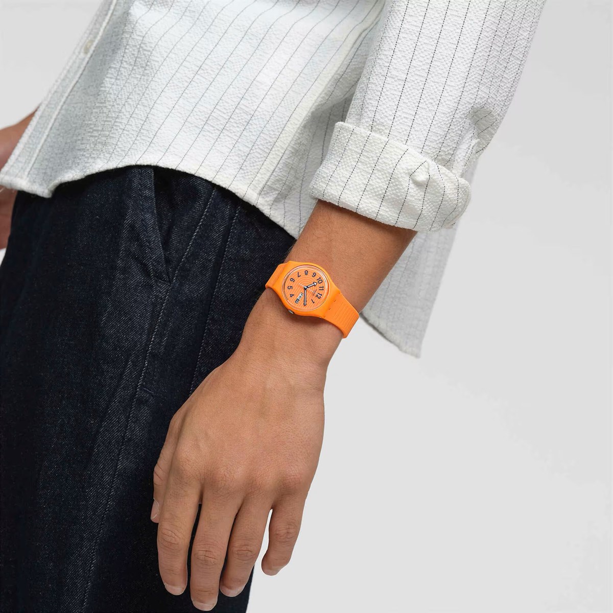 Montre femme Swatch Trendy Lines In Sienna