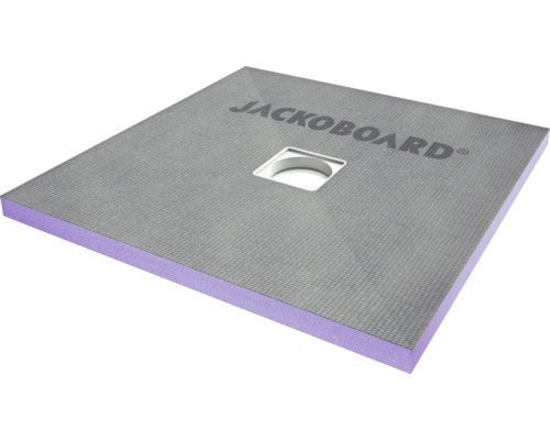 JACKOBOARD® Aqua betegelbaar douche-element 900 mm x 900 mm x 40 mm met centrale afvoer