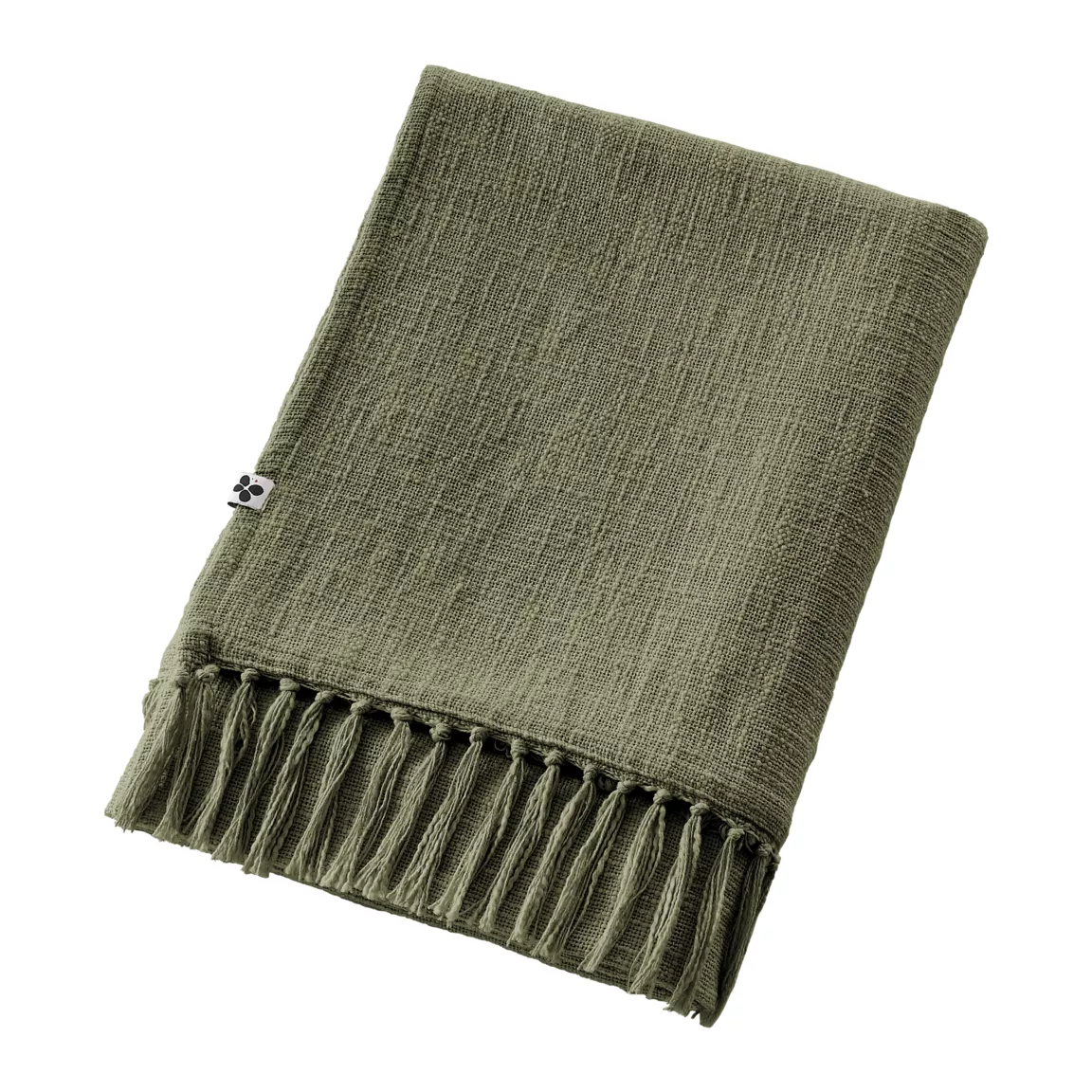 Plaid coton (180 x 220 cm) Sixtine Vert romarin