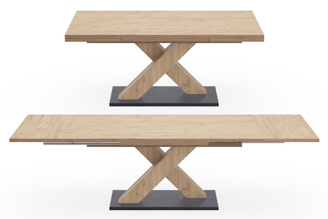 Mäusbacher Esstisch »Komfort Tisch TOPSELLER!« OTTOs Choice,  Mäusbacher Esstisch mit X Gestell und Bodenplatte. Breite 180-280