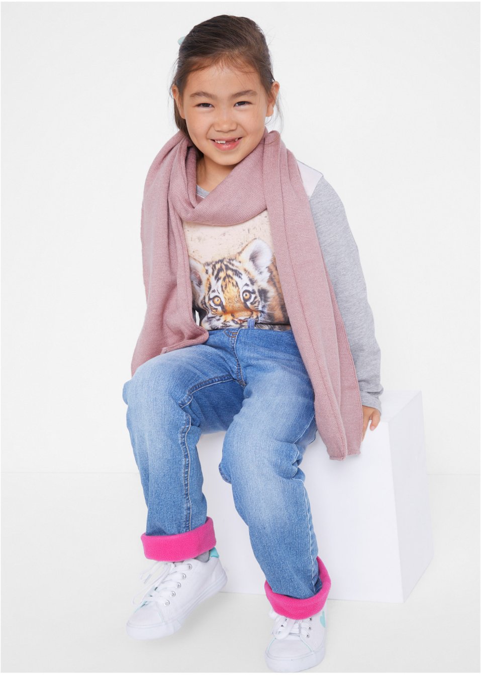 Jean thermo fille avec doublure polaire