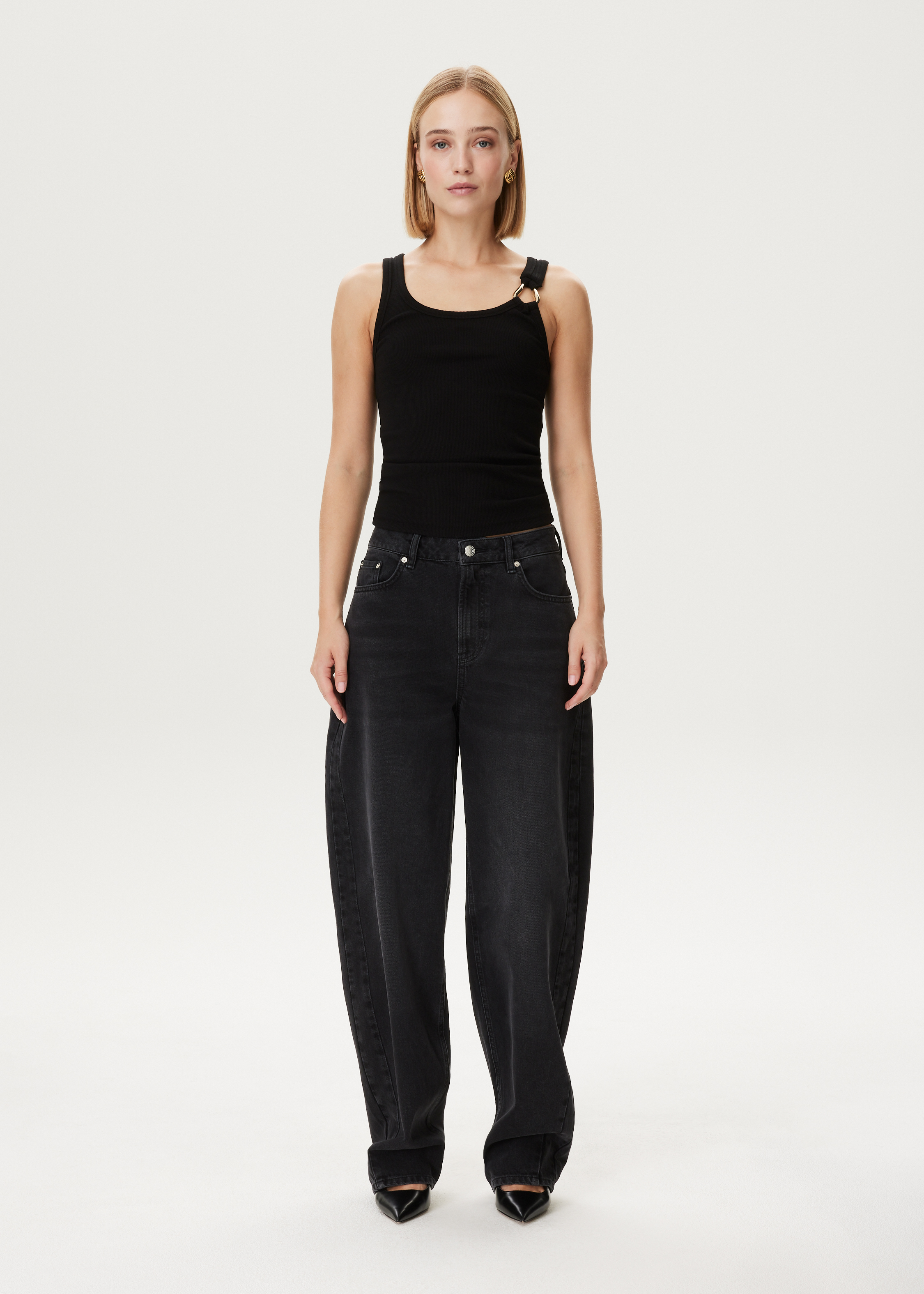 Singlet met ring detail