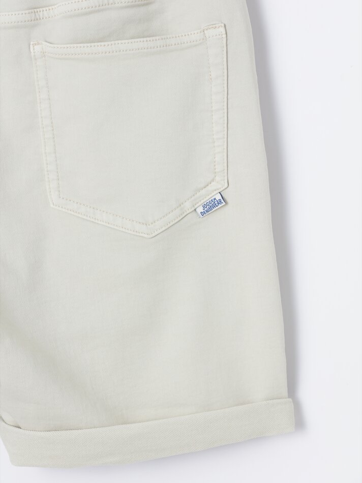 Bermuda jogger jeans - Baunilha