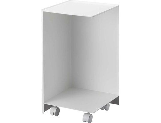 YAMAZAKI - Rangement pour toilettes sur roulettes caster blanc