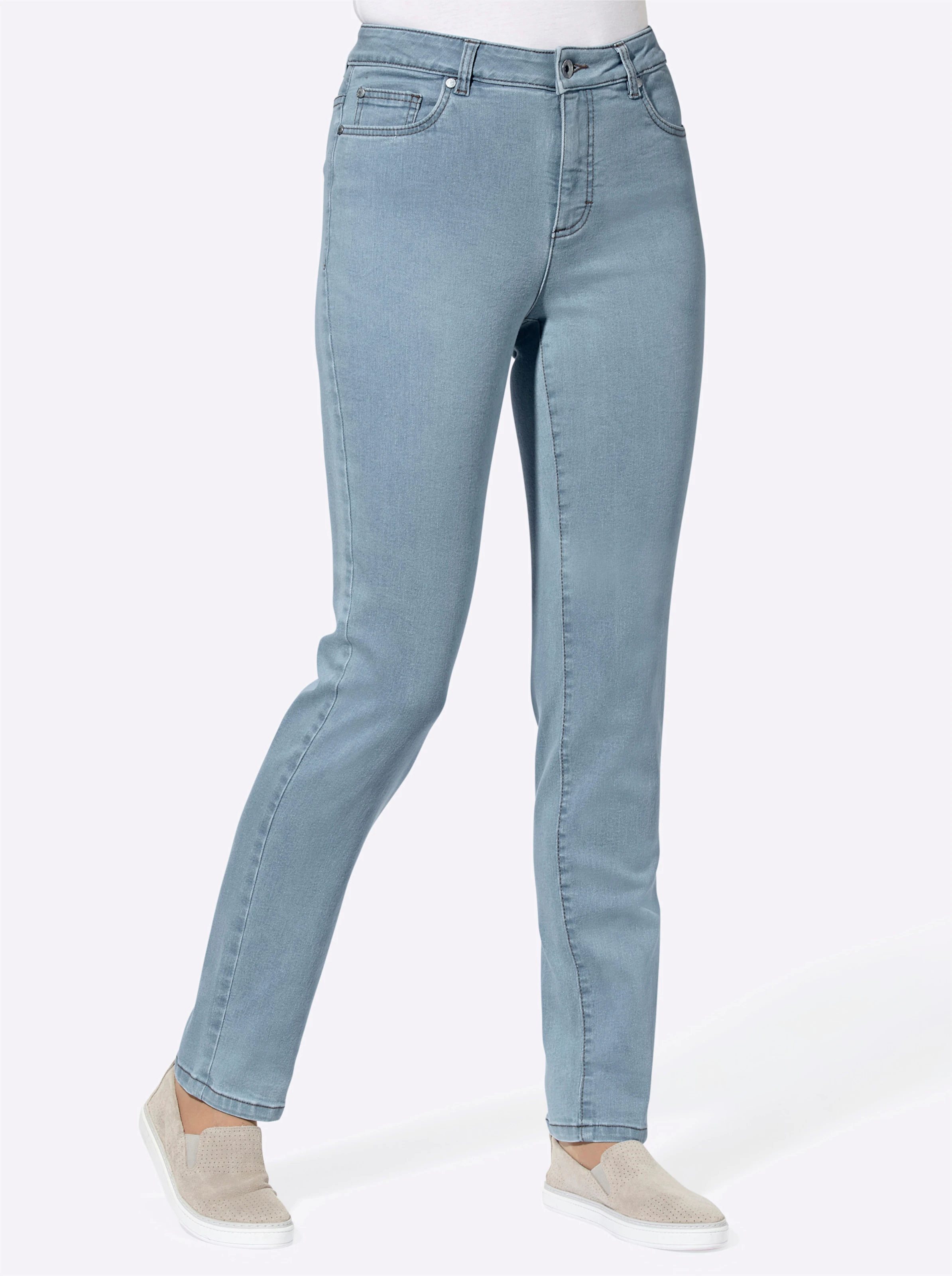 5-Pocket-Jeans in hellblau