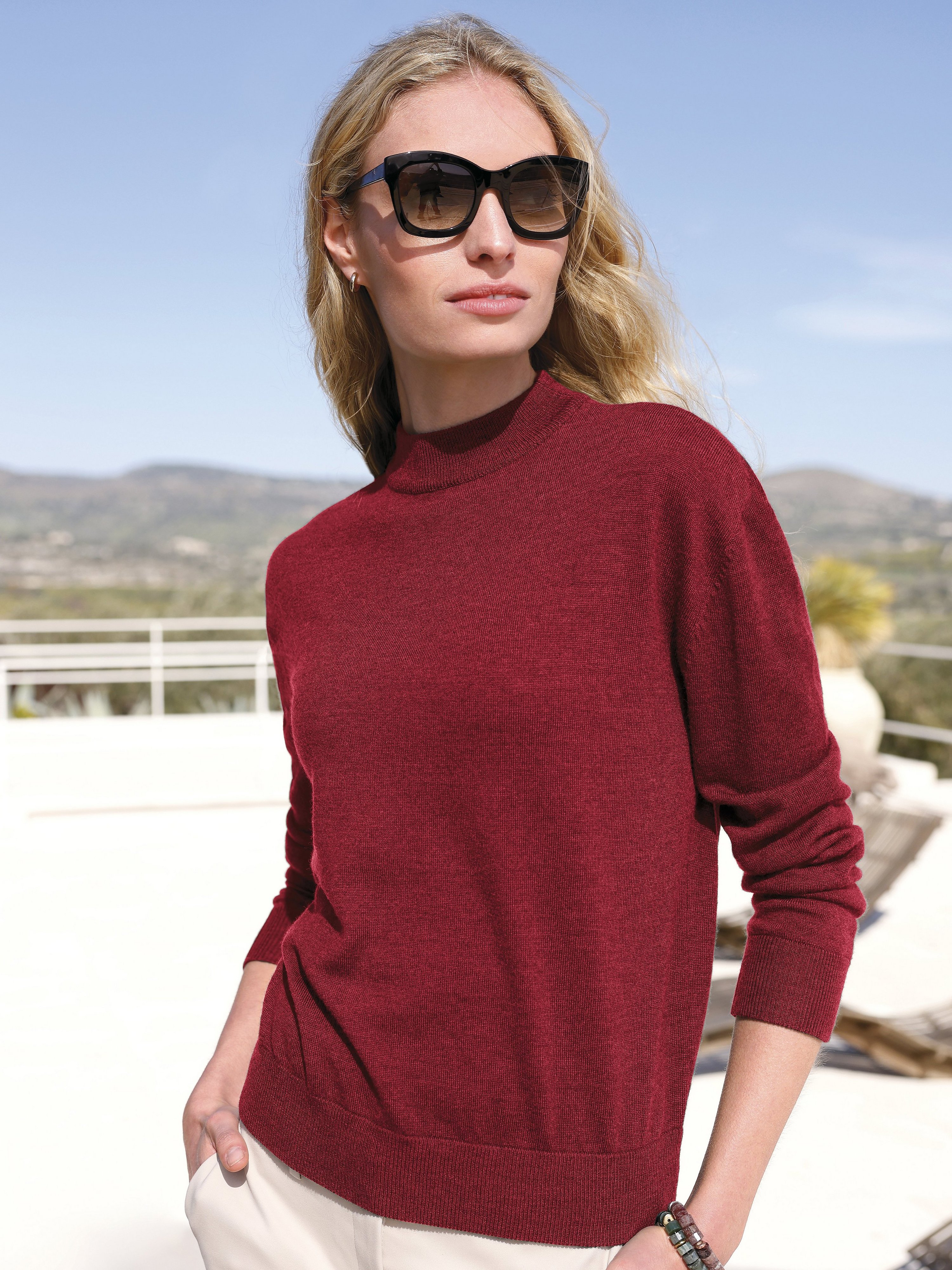 Pullover aus 100% Schurwolle Biella Yarn