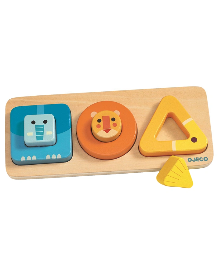 Steckpuzzle VOLUBASIC 7-teilig aus Holz