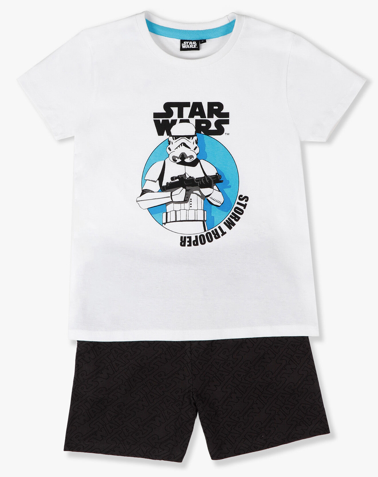 Star Wars Pyjama T-Shirt & Short blanc