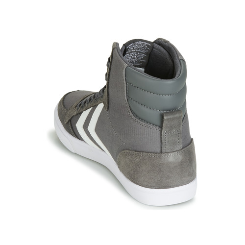 hummel - SLIMMER STADIL HIGH - Gris / Blanc