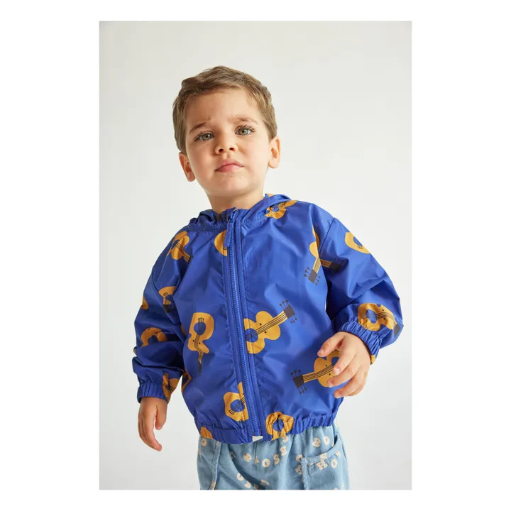 Bobo Choses Coupe-Vent Matière Recyclée Guitares Bébé | Bleu