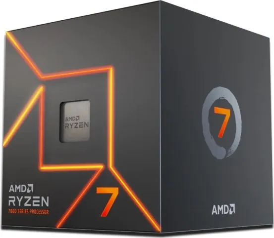 AMD | Ryzen™ 7 7700 - 3.8GHz/5.3GHz - 8 kerner - 16 tråde - 32 MB cache - Socket AM5 - Box | AMD Wraith Prism