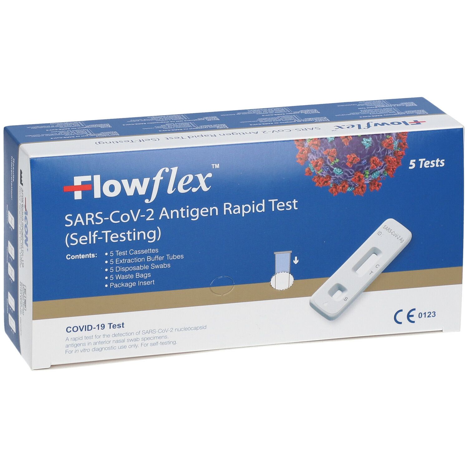 Acon Flowflex™ SARS-CoV-2 Antigen Rapid Test 5 Stück