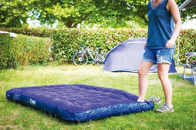 CAO - MATELAS FLOQUE DOUBLE AVEC GONFLEUR INTEGRE
