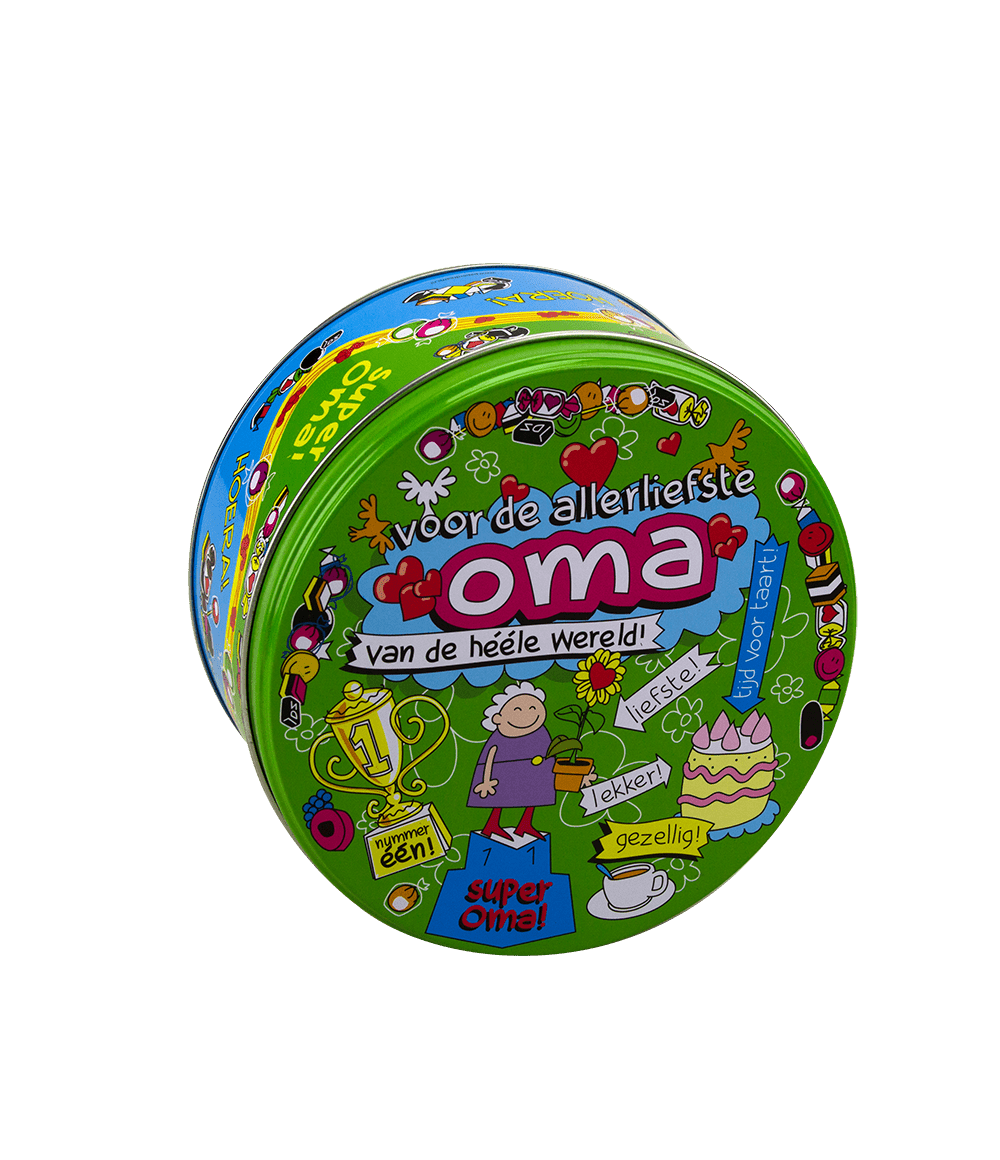Snoeptrommel Oma 14cm