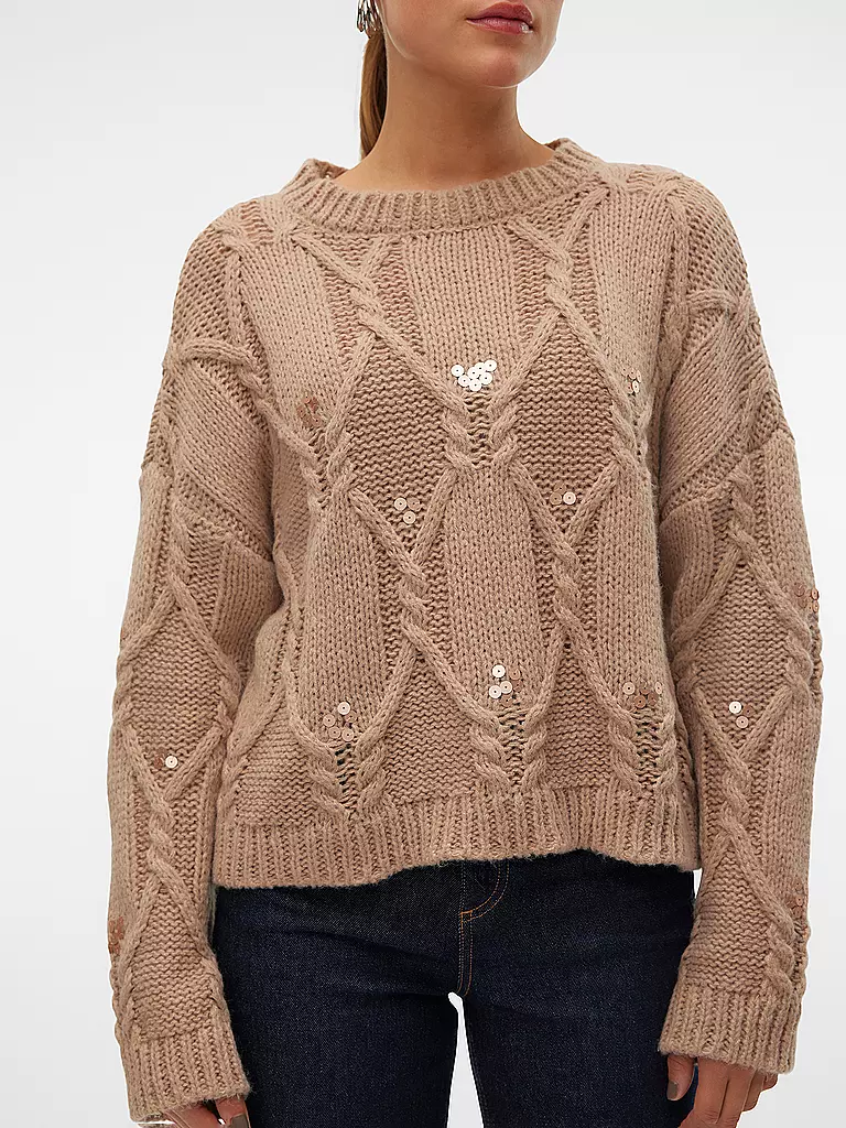 VERO MODA Pullover VMUNA beige