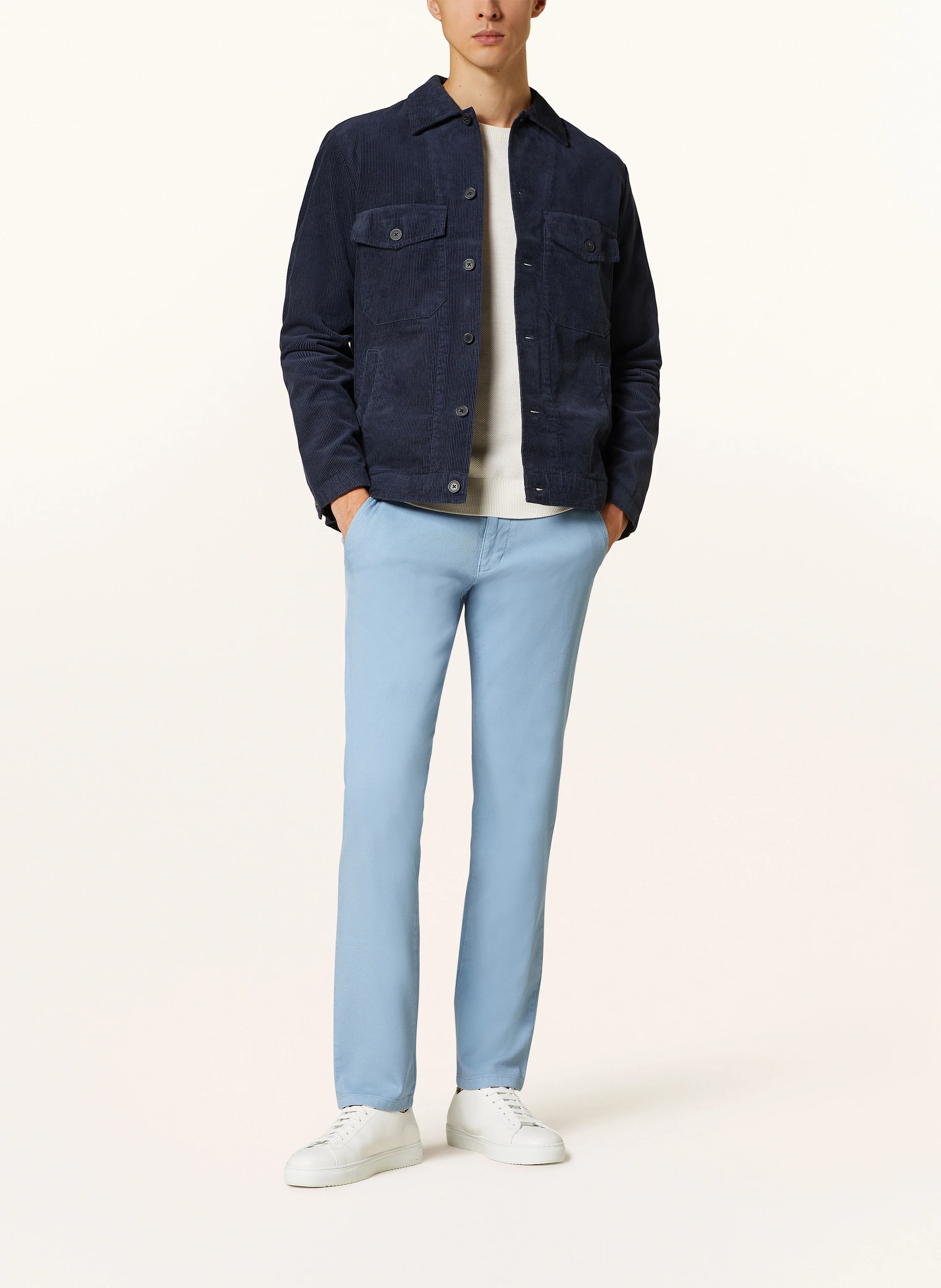 STROKESMAN'S Piqué-Chino Slim Fit