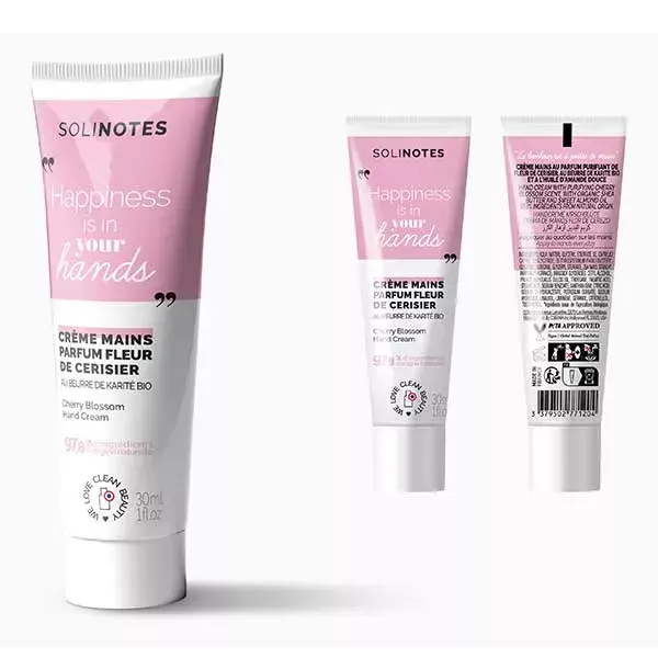 Creme para as mãos Solinotes Flor de Cerejeira 30ml
