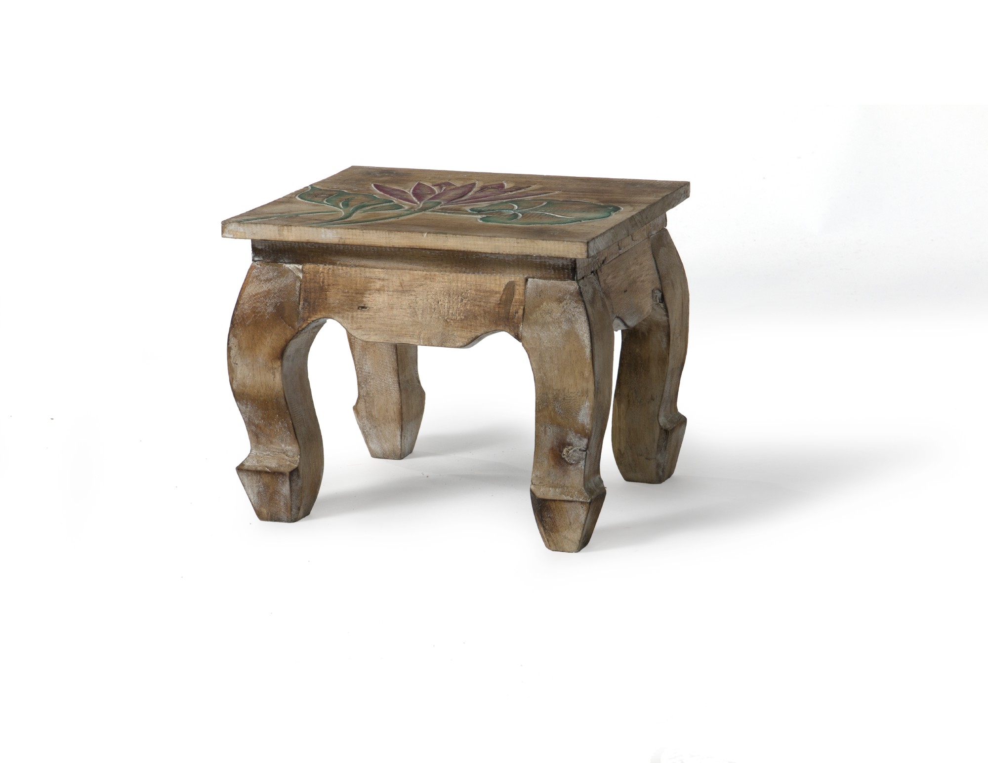Hocker, braun, L 22 cm, B 26 cm, H 22 cm von fischer's lagerhaus