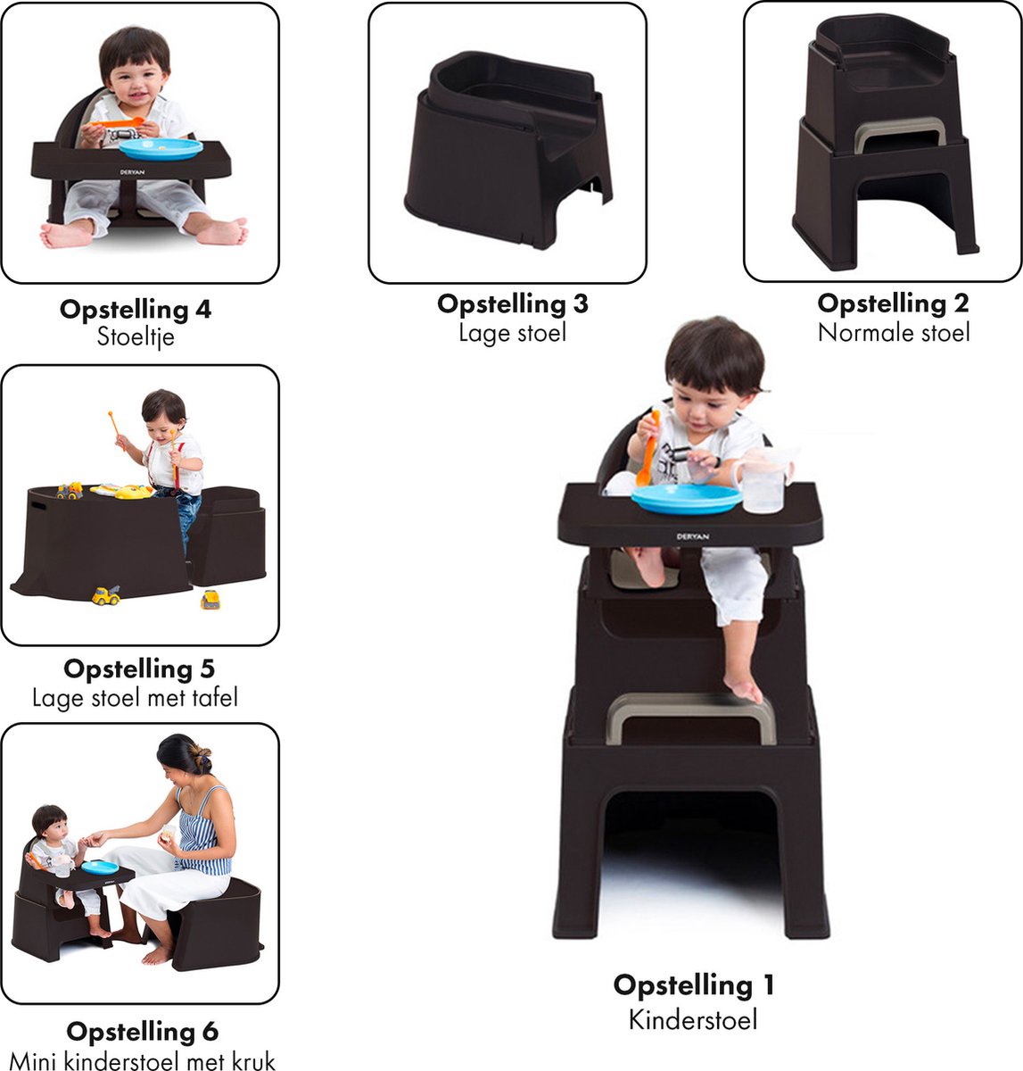 Deryan Quuby 5-in-1 kinderstoel