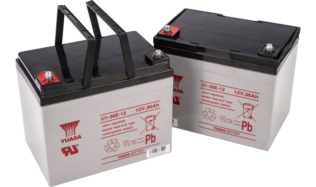 Batteripakke std 2X36Ah Yuasa AGM, Mokka
