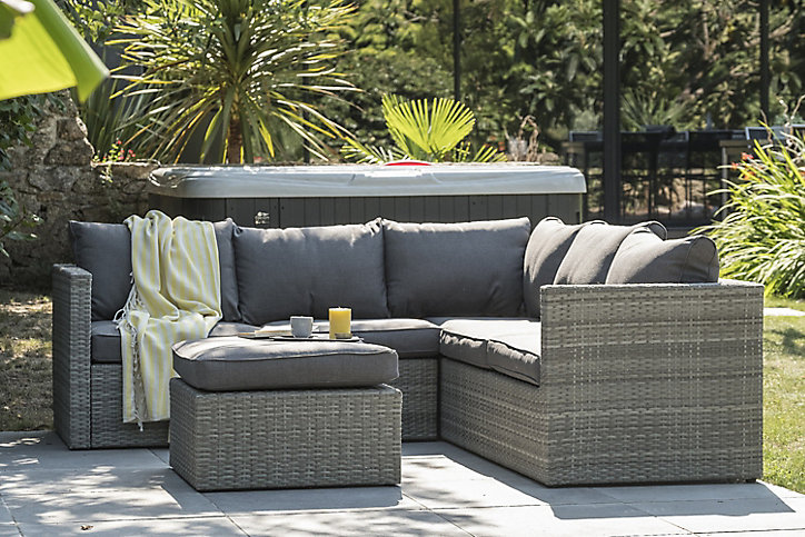 Salon de jardin bas Bonheur 5 personnes