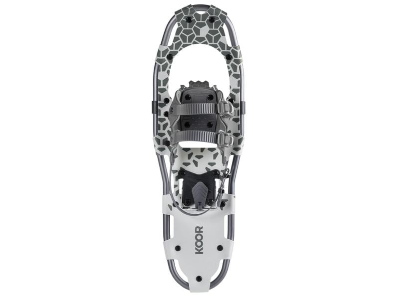 KOOR Schneeschuh Lumi Flex L/XL Grau Mit Steigeisen aus Manganstahl