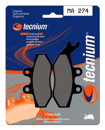 Plaquettes de freins Tecnium route organique - MA274
