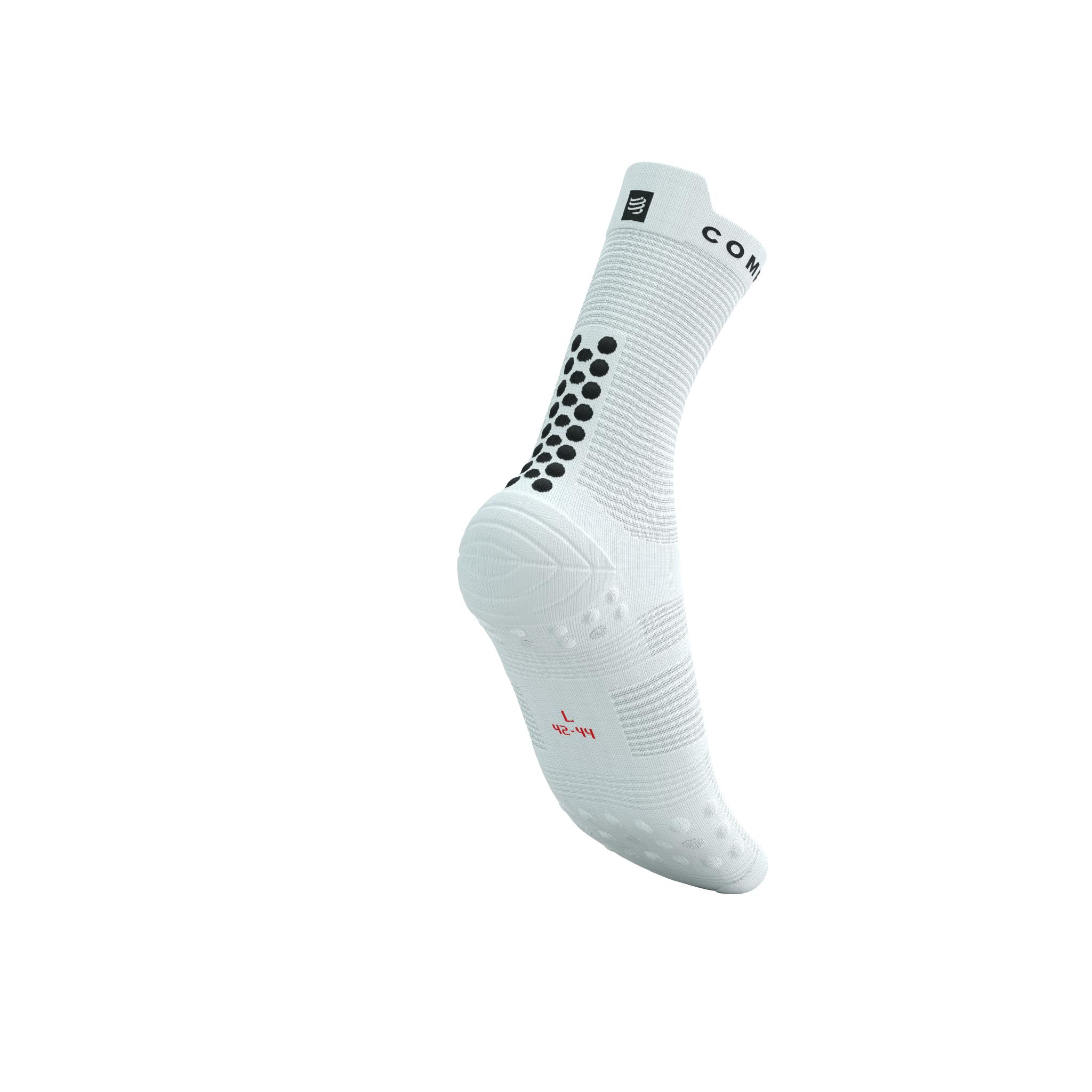 Compressport Pro Racing Socks v4.0 Run High White/Black