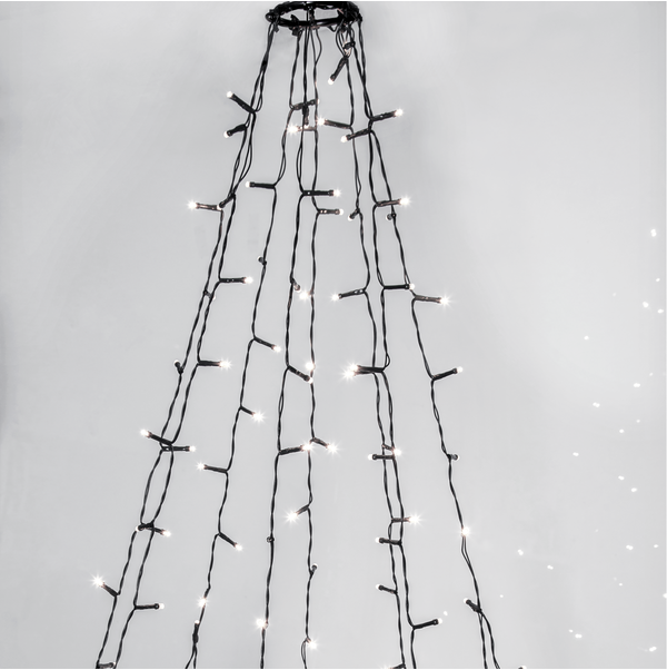 (2m) 360 LED's Weihnachts Deko Lichterkette Outdoor Baumschmuck Beleuchtung IP44 (594-33-1) - Kaltweiss