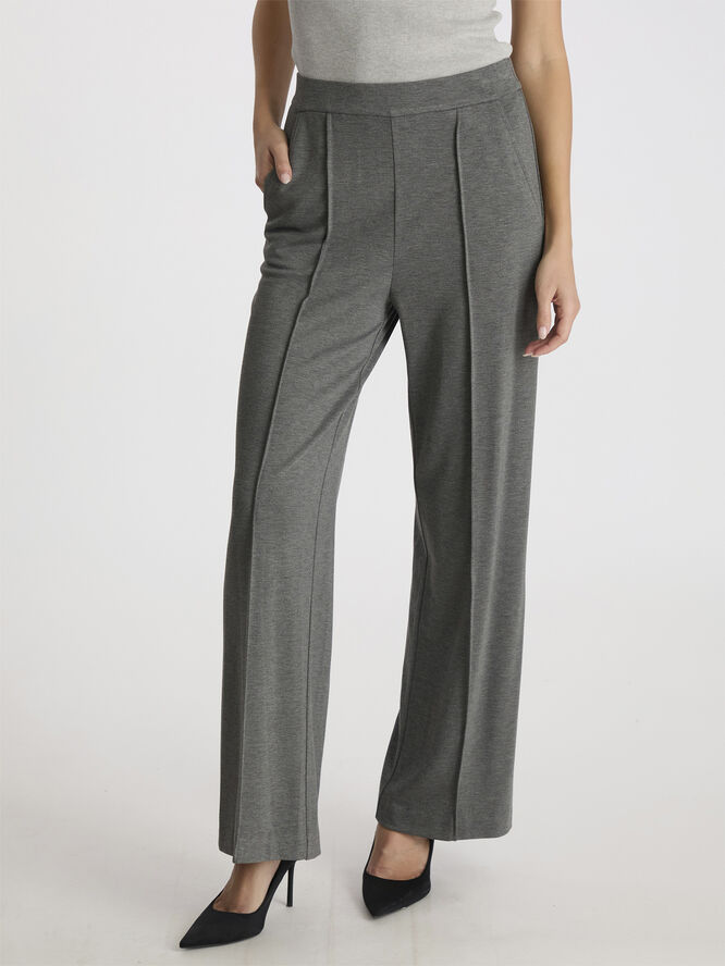 Neo Noir Anka Soft Pants Dark grey melange