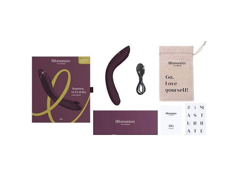 Womanizer Vibrator Womanizer OG aubergine Hochwertiger G-Punkt Vibrator mit Pleasure Air Technologie