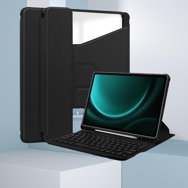 Kompatibel med Samsung Tab A9 PLUS X210/216/218 11-tommer 360° roterende stativ Bluetooth-tastatur + etui