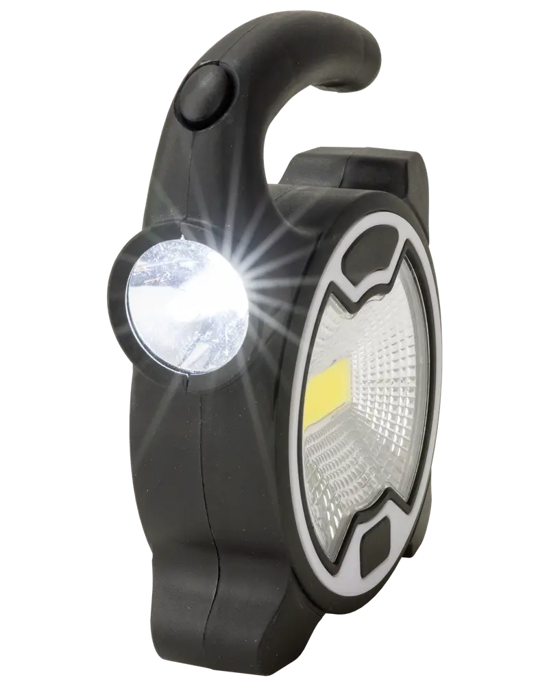 BRIGHT DESIGN Arbejdslampe 2-i-1 sort/hvid
