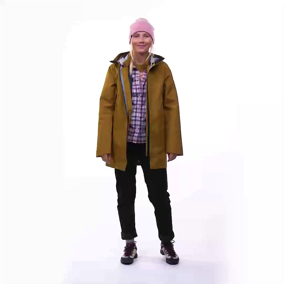 Fanes 3 Layers Powertex Hemp 2 In 1 Parka Damen