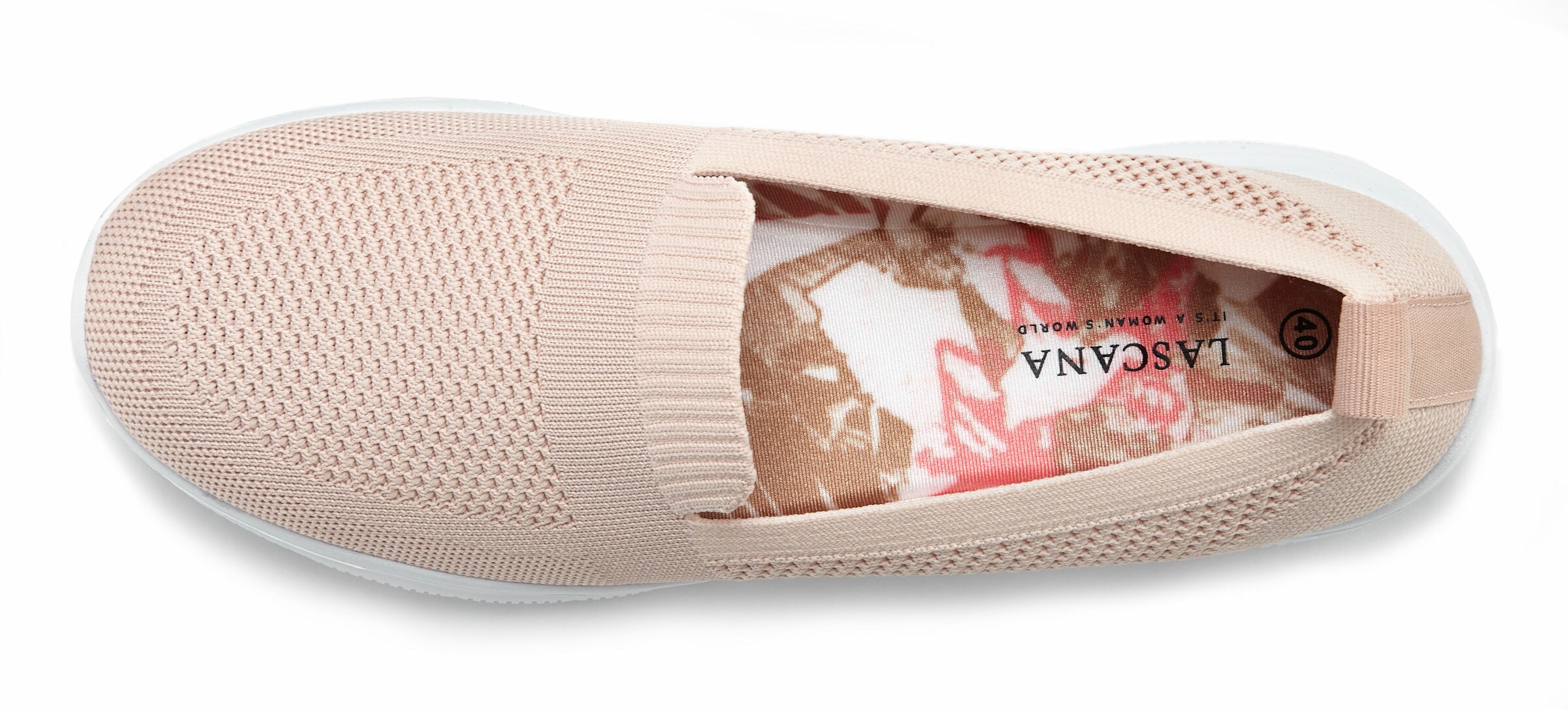 LASCANA Slipper in beige-rosé-apricot