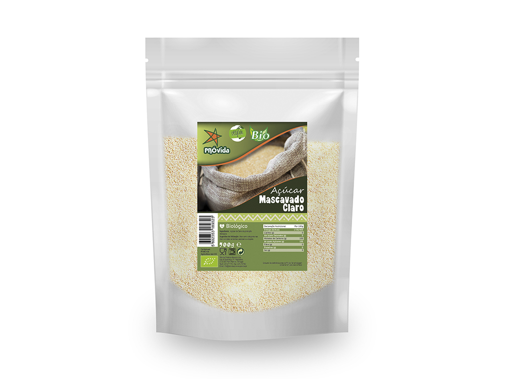 AÇÚCAR PROVIDA MASCAVADO CLARO BIO 500G