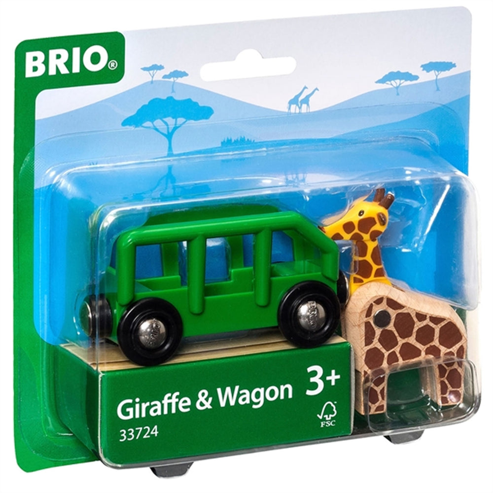 Vogn m. Giraf - BRIO® → Luksusbaby.dk
