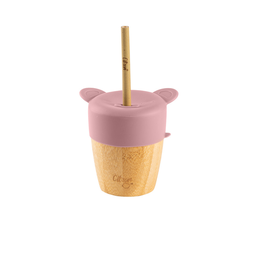 Tasse en bambou Rose 6M+