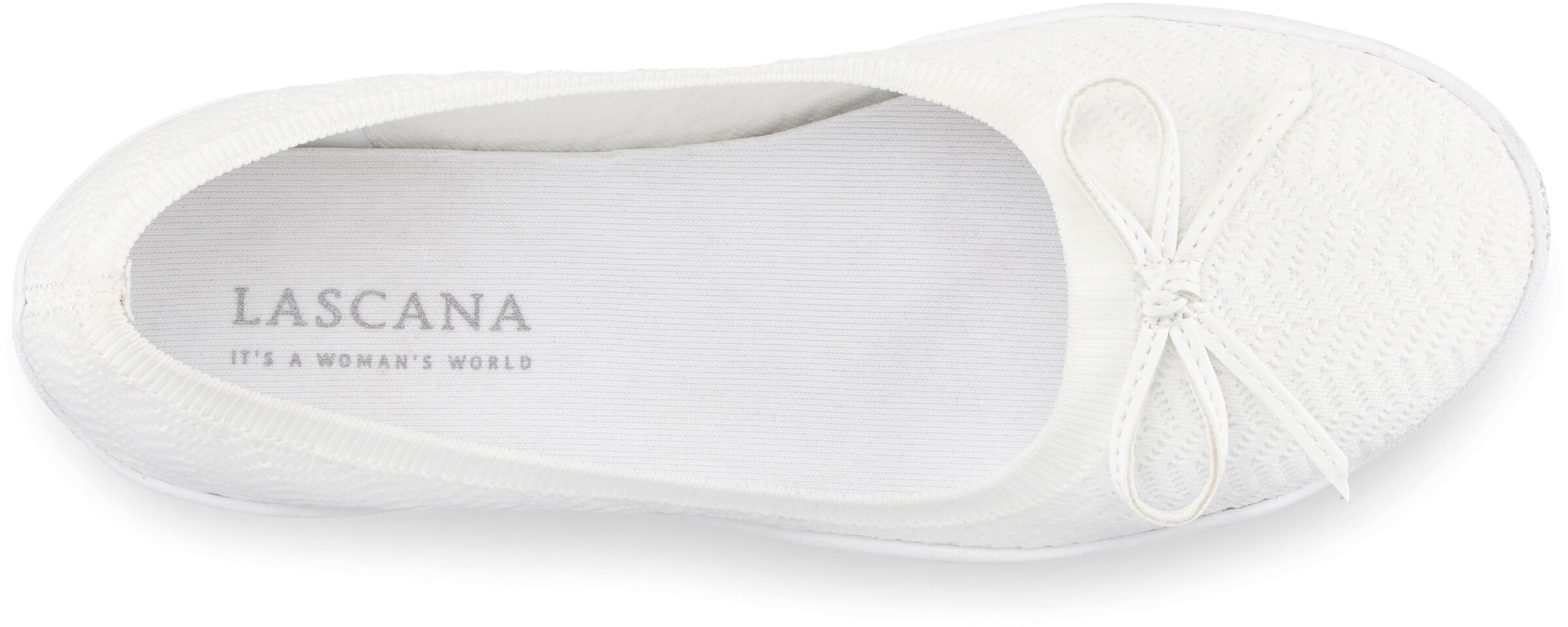 LASCANA Sneaker Ballerinas in weiß