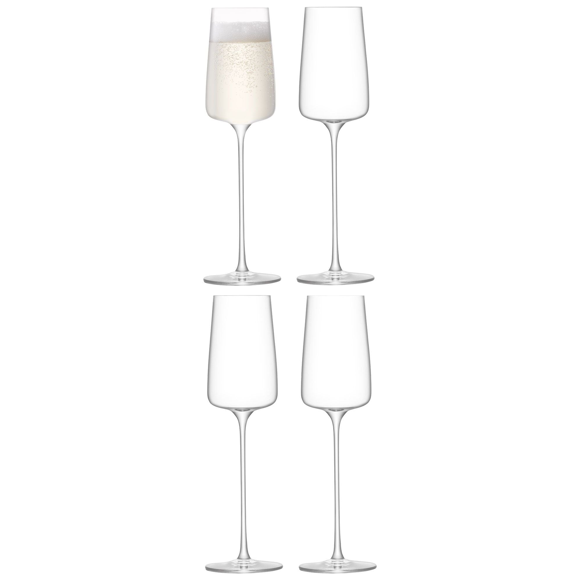 LSA METROPOLITAN Sektglas - Transparent / H: 24.5 cm