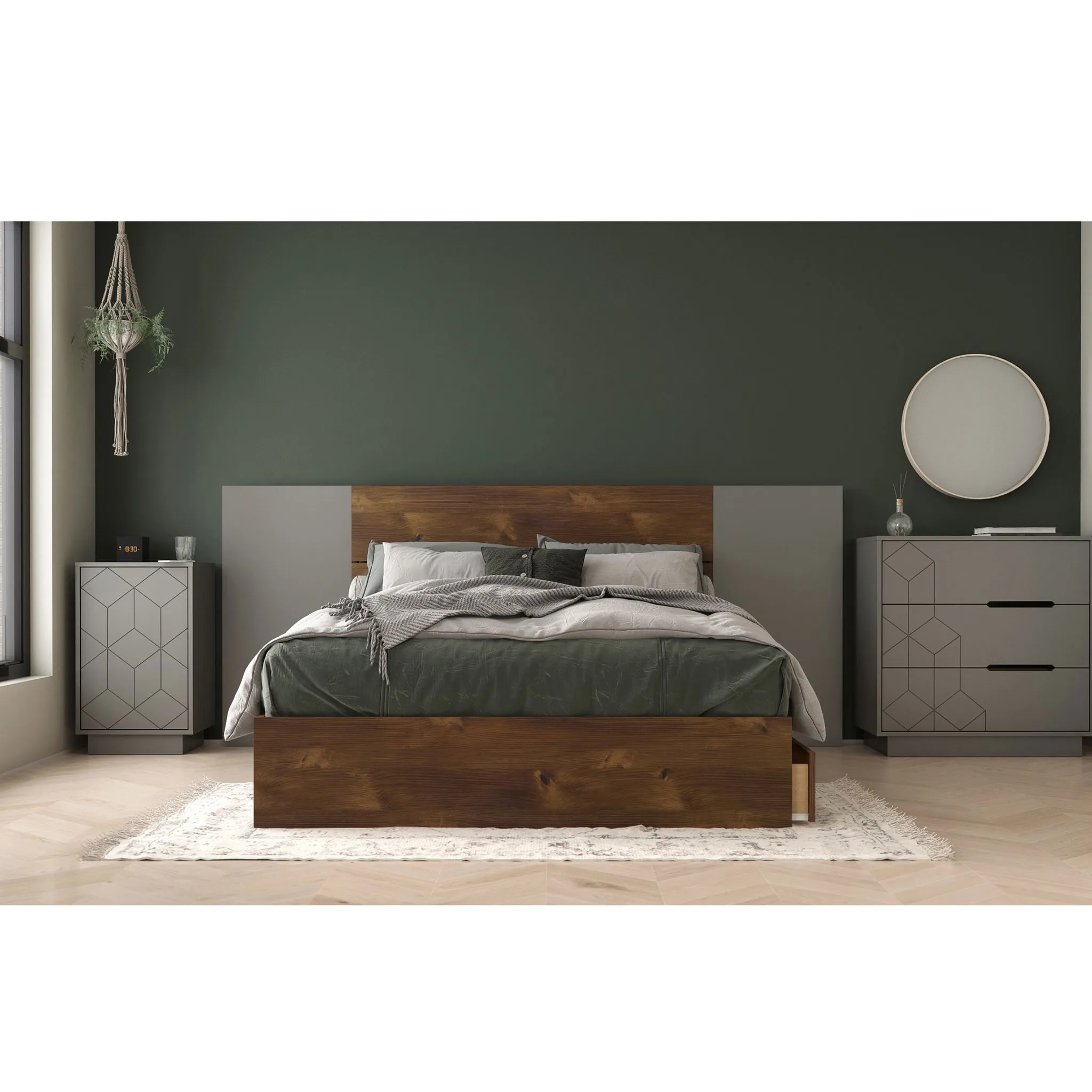 Nexera Table de Nuit - Grège
