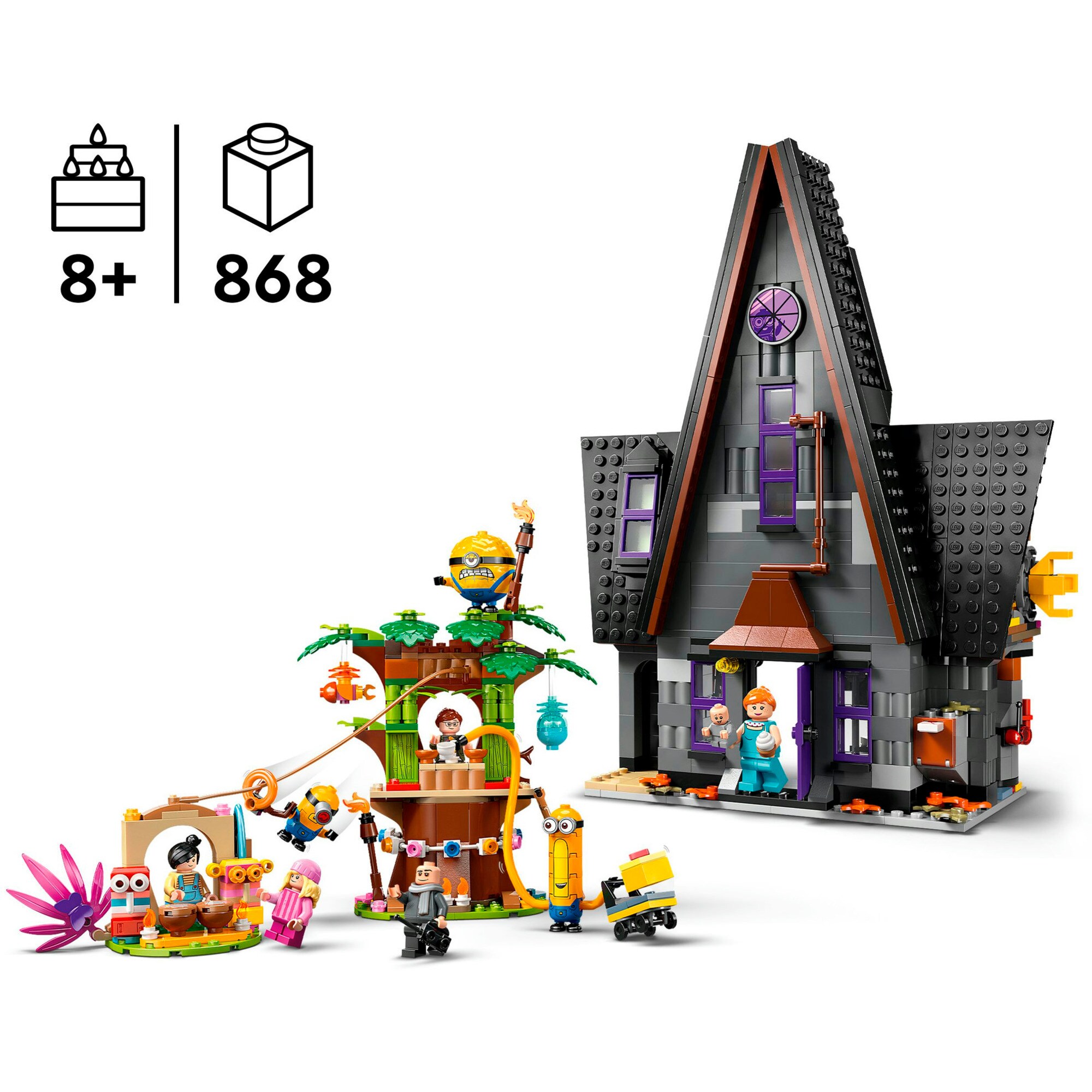 LEGO Konstruktionsspielzeug Minions Familienvilla von Gru und den Minions