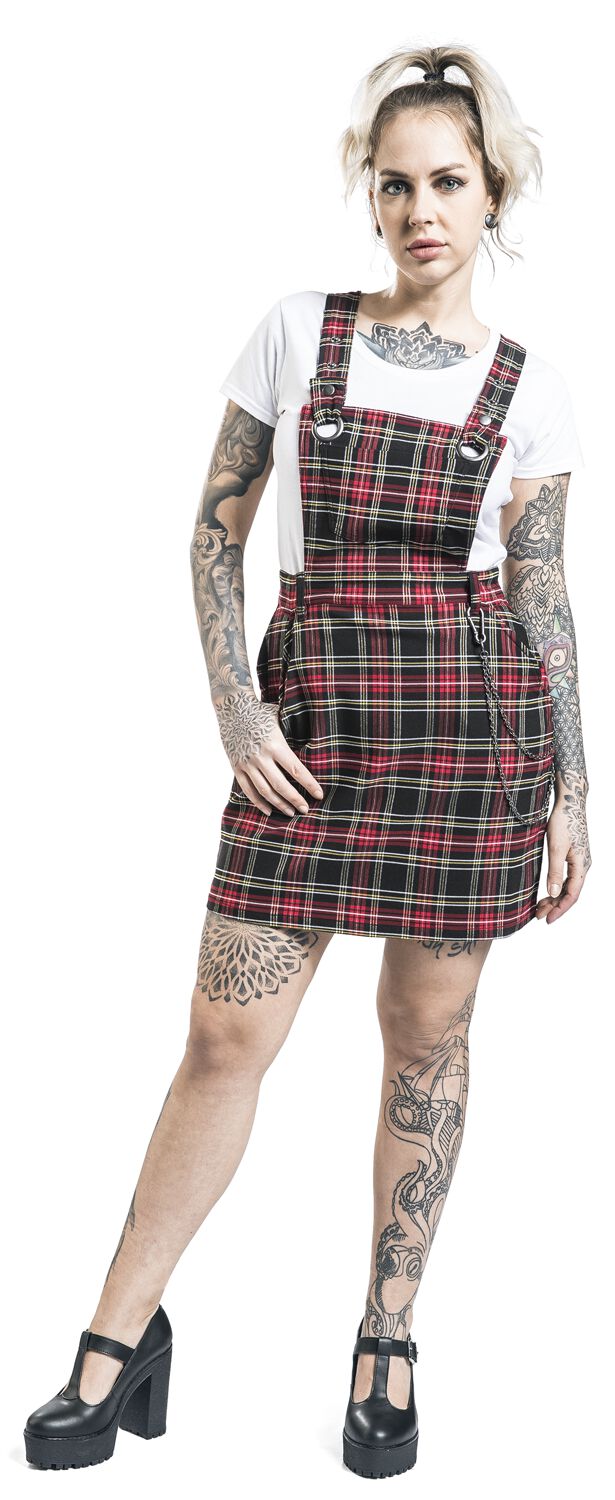 Robe Salopette Clash | Hell Bunny Robe mi-longue