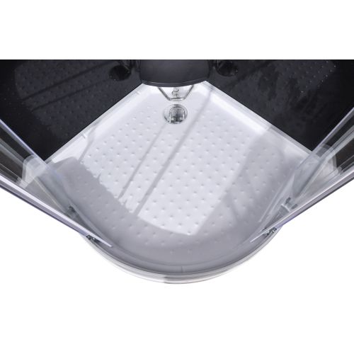 Badstuber Comfort kitvrije complete douchecabine 100x100cm kwartrond
