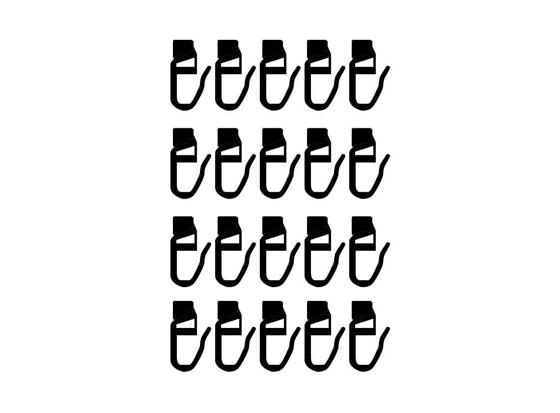Obelink gordijnrunners met haakje (20x stuks) - black