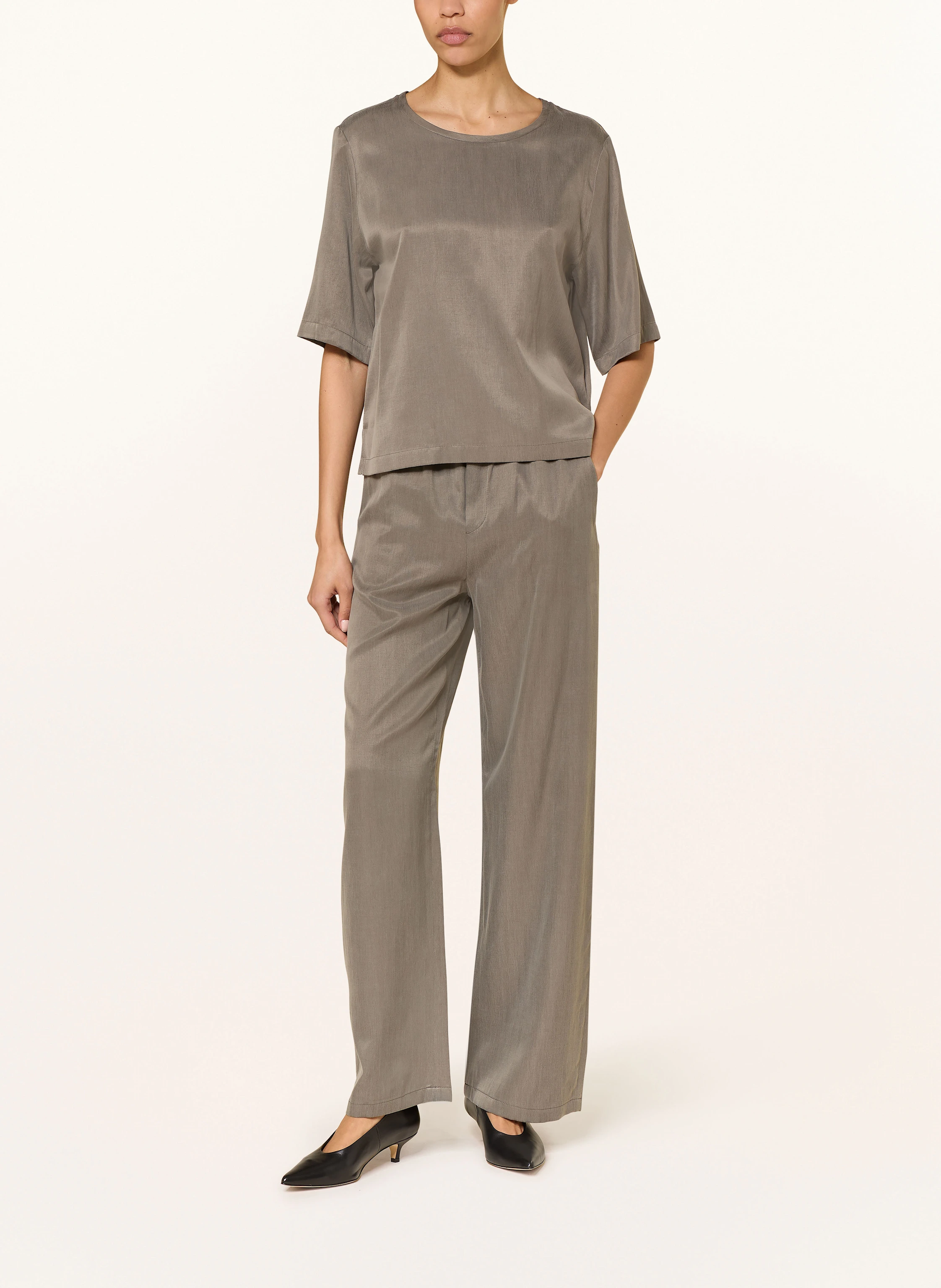 DRYKORN Marlenehose CONSIDER aus Satin