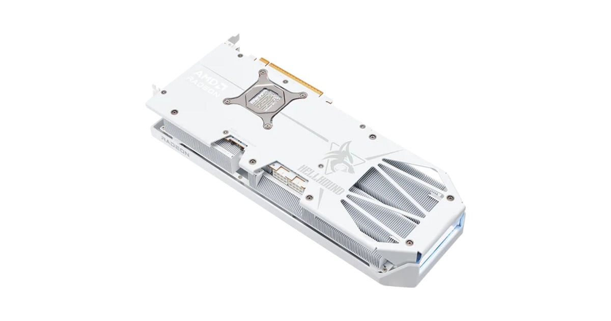 PowerColorRadeon RX 9070 XT Hellhound Spectral White 16GB GDDR6 grafische kaart  (Wit, RDNA4, GDDR6, 3x DisplayPort, 1x HDMI)