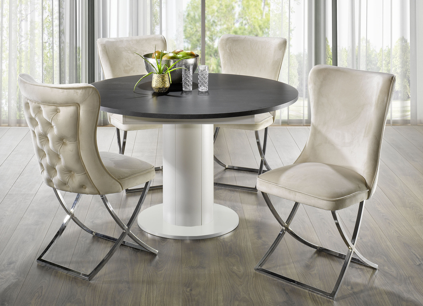 Trendige Esszimmer-Stühle, 2er-Set