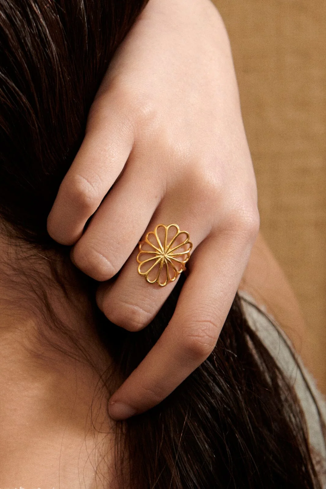 Pernille Corydon Jewellery Large Bellis Ring Adj.